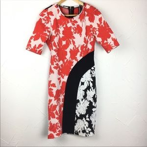 Yoana Baraschi I Black, Red and White midi dress